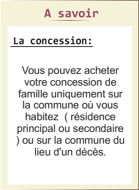 concession fun&eacute;raire tombe