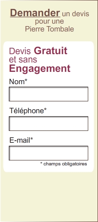 formulaire devis pierre tombale